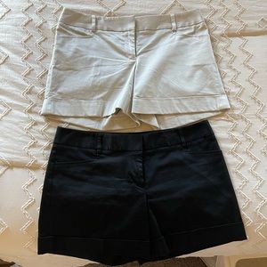 Express Editor Dress Shorts - Khaki and Black, Size 6, Worn a couple of times.